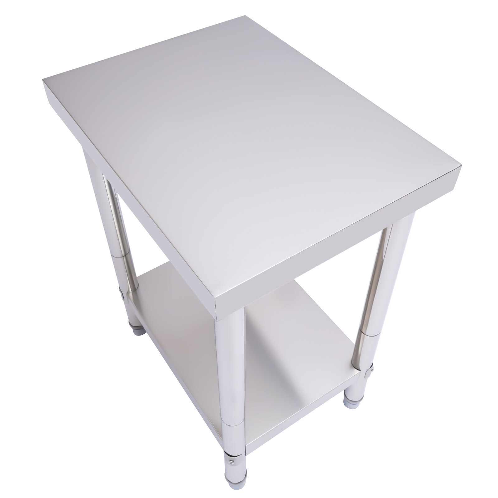 Work Table w/Undershelf Stainless Kitchen Worktop 60*45*80cm Food Prep Table