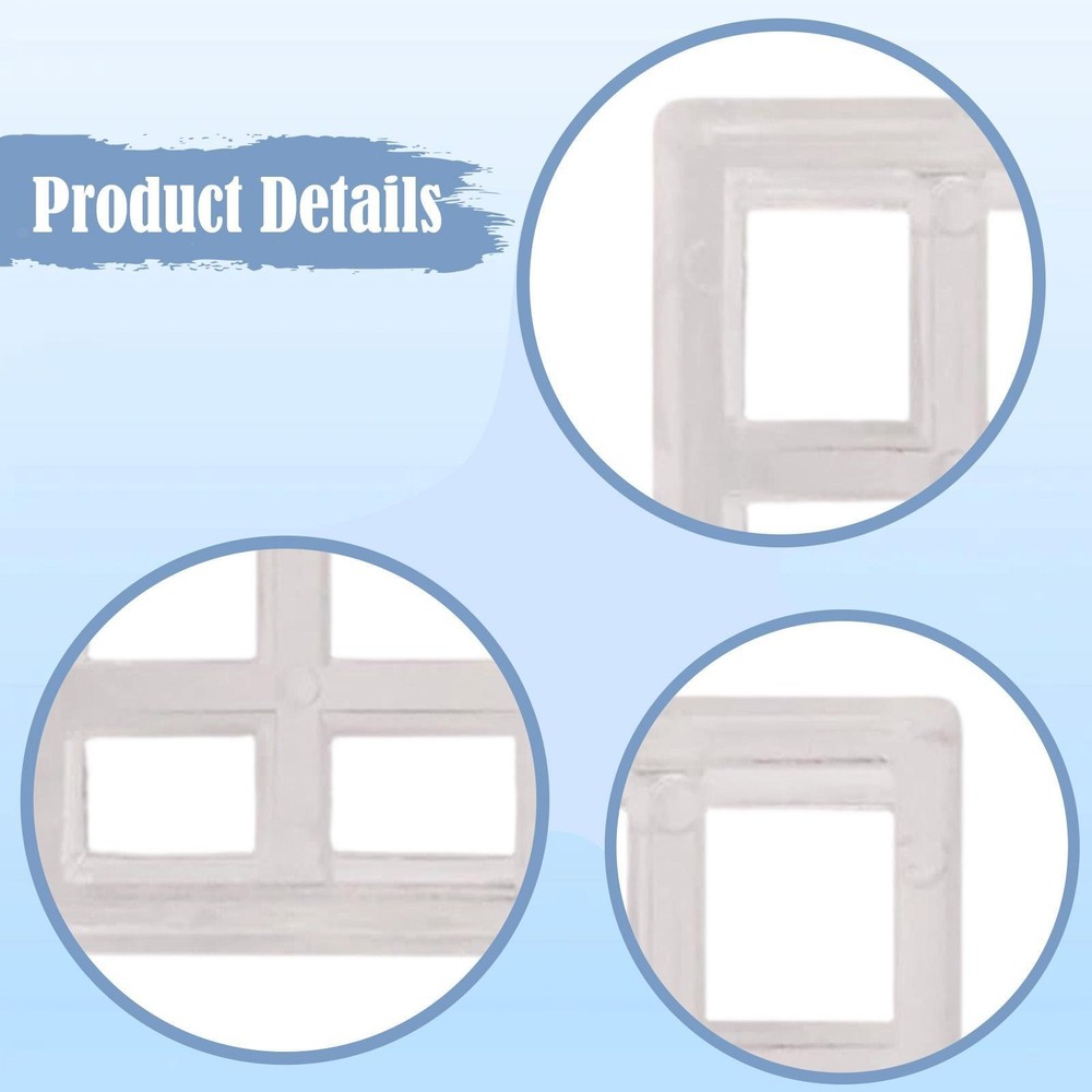 8Pcs Blinds Shade Brackets Spacer Parts Clear Replacement Blocks