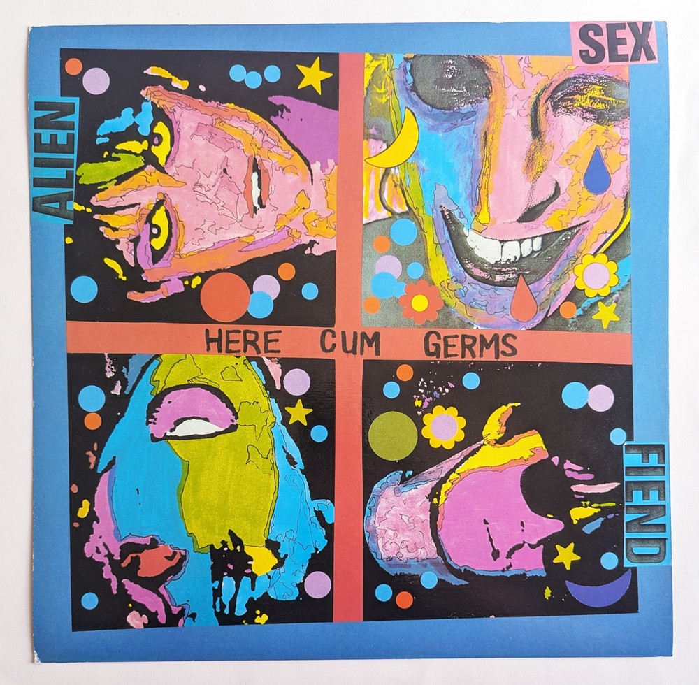 ALIEN SEX FIEND Here Cum Germs 12"x12" Album PROMO Flat '80s GOTH Post-Punk