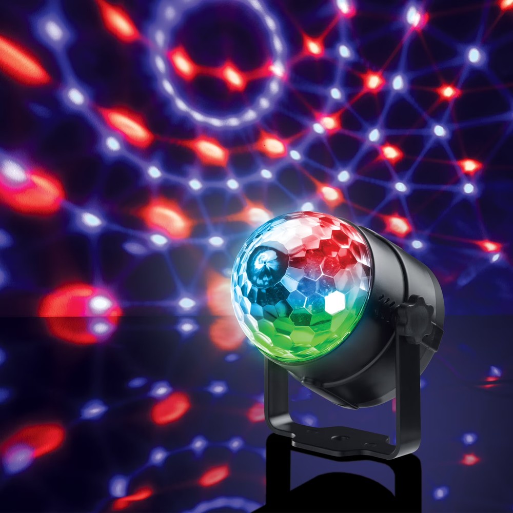 BrightSide Multicolor LED Disco Party Projector, Rotating Light Show,USB-Powered