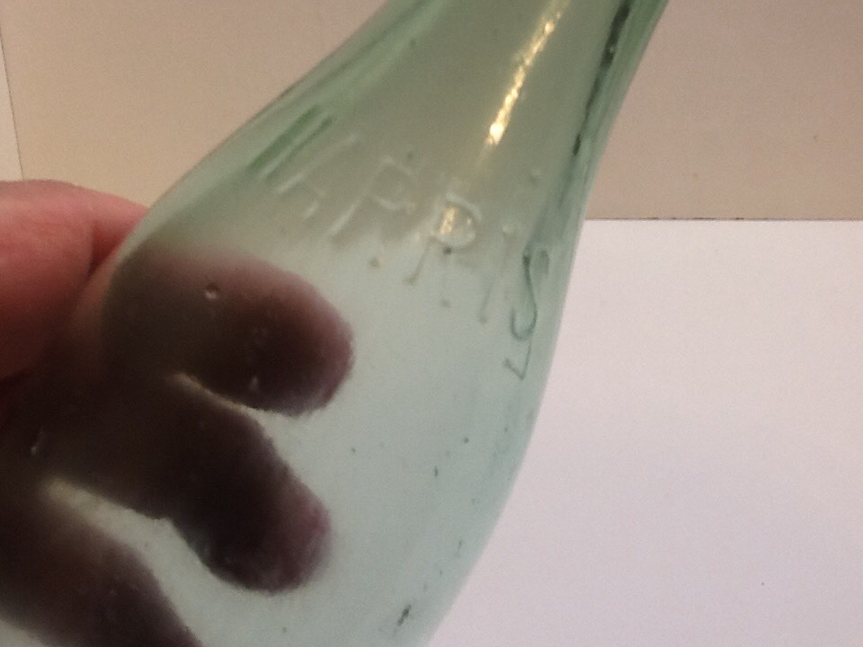 Antique Aqua Harris Bluing Bottle.