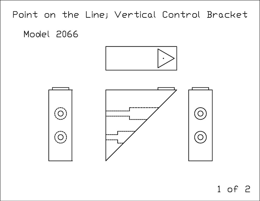 Vertical Control Bracket; Set of 5