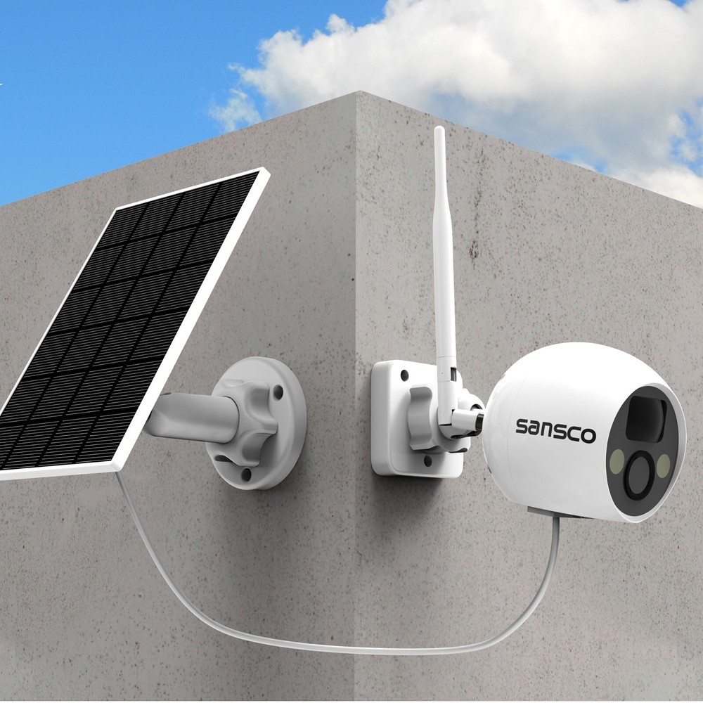 Sansco Wireless Battery Powered CCTV Security System 4MP 2-Way Audio WiFi Camera