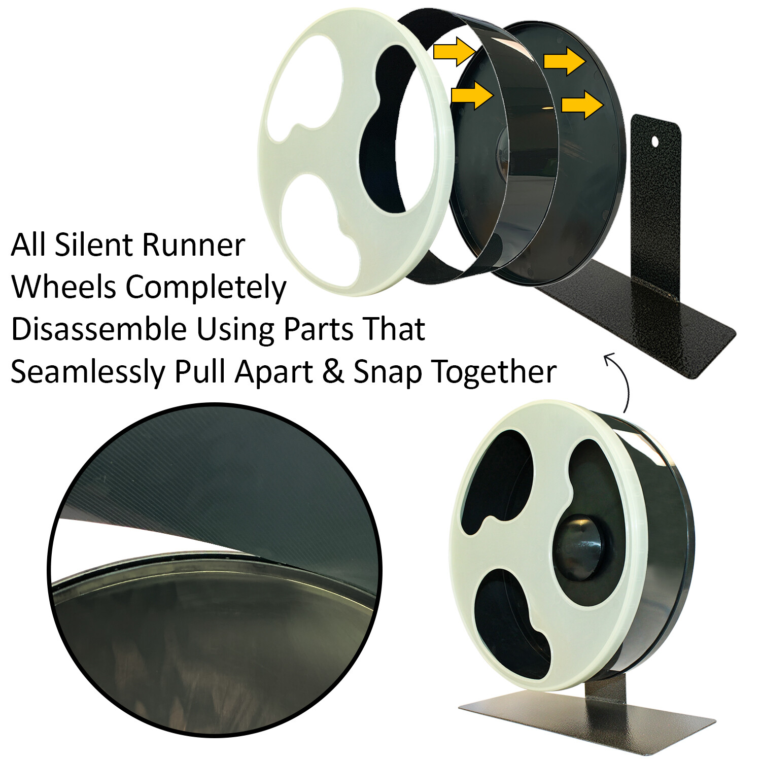 Silent Runner Glow Wheel 12" + Autoclean Track + Sandy Track + Cage Attachment