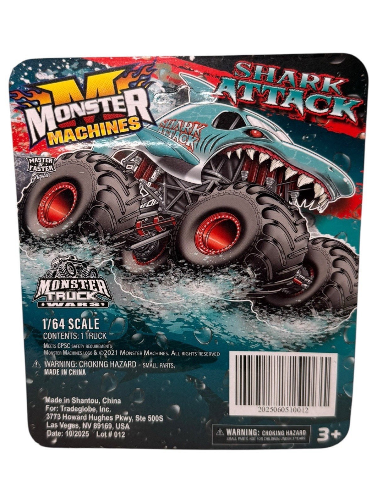 Shark Attack Monster Truck 1/64 Machines Diecast New In Box