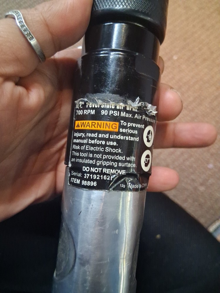 CENTRAL PNEUMATIC 1/2 AIR DRILL 98896