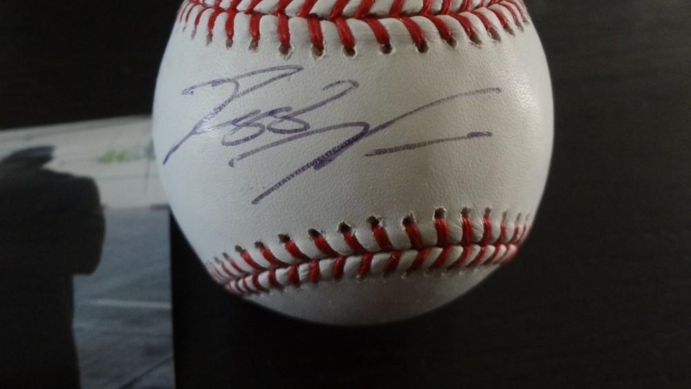 REGGIE WILLITS AUTOGRAPHED BASEBALL