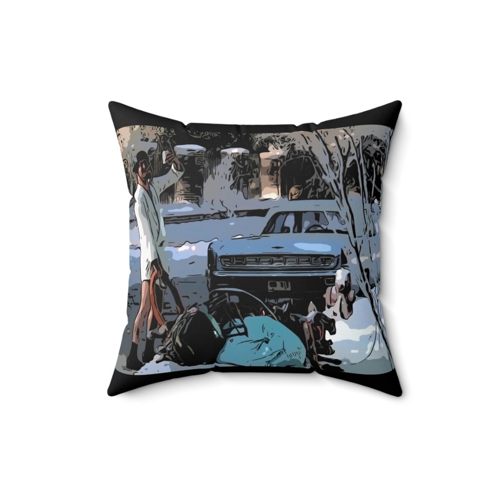 Spun Polyester Square Pillow Christmas Vacation ~ Cousin Eddie