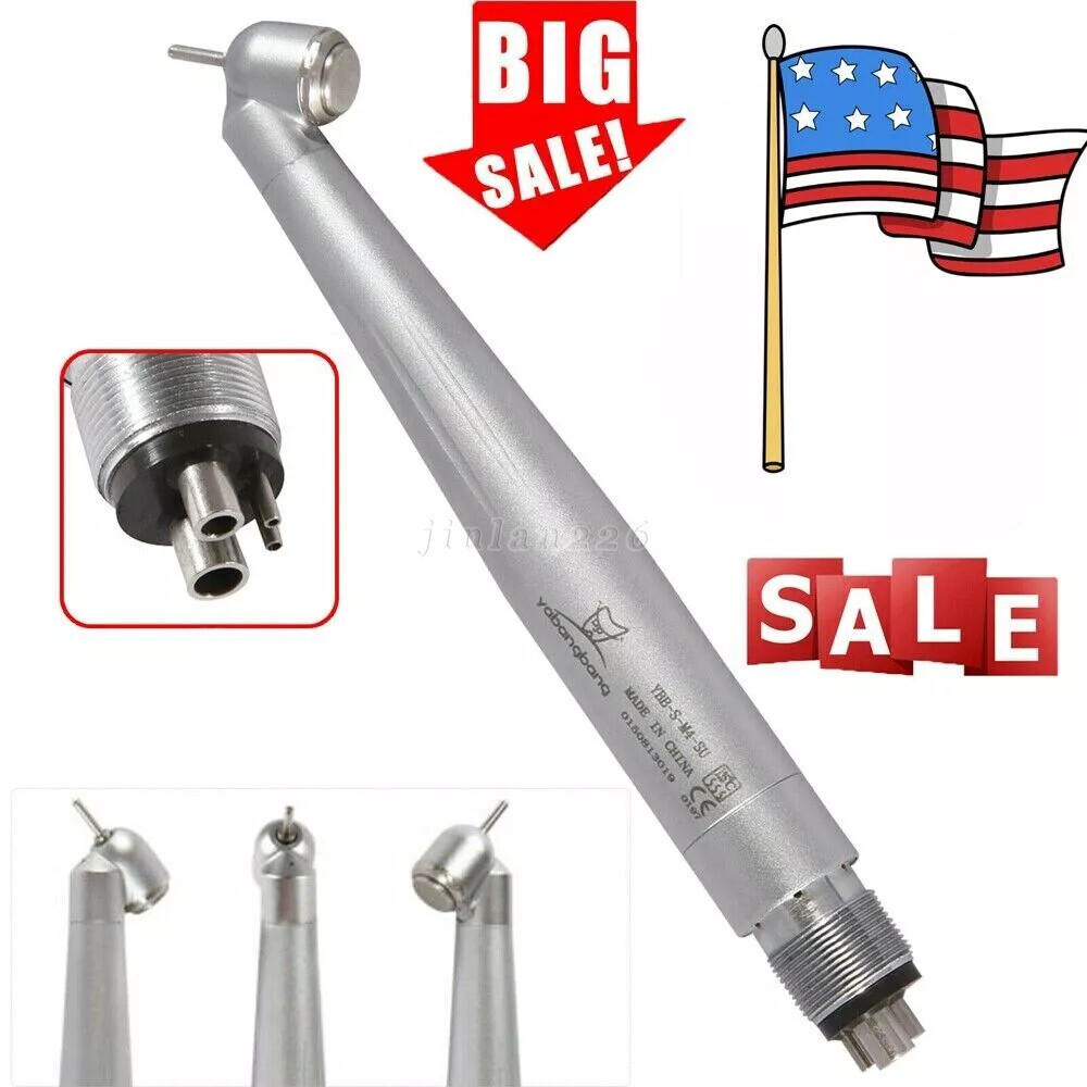 Yabangbang Dental 45 Degree Surgical High Speed Handpiece Push Button 4Hole WCA4