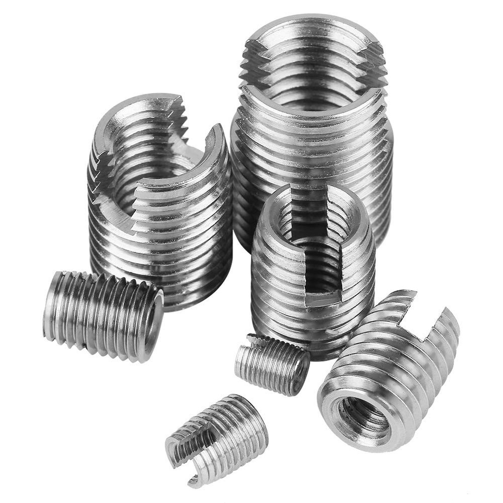 50Pcs Stainless Steel Inner Thread Self Tapping Thread Inserts Set Reinforce ...