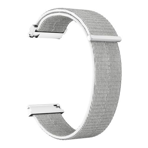 22mm Smart Watch Strap Precision Nylon Material, Quick Grayish White