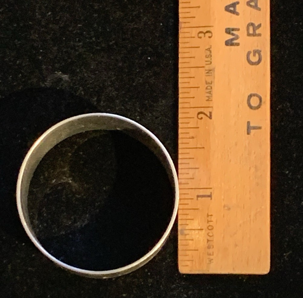 Vintage Sterling Silver Napkin Ring Monogrammed