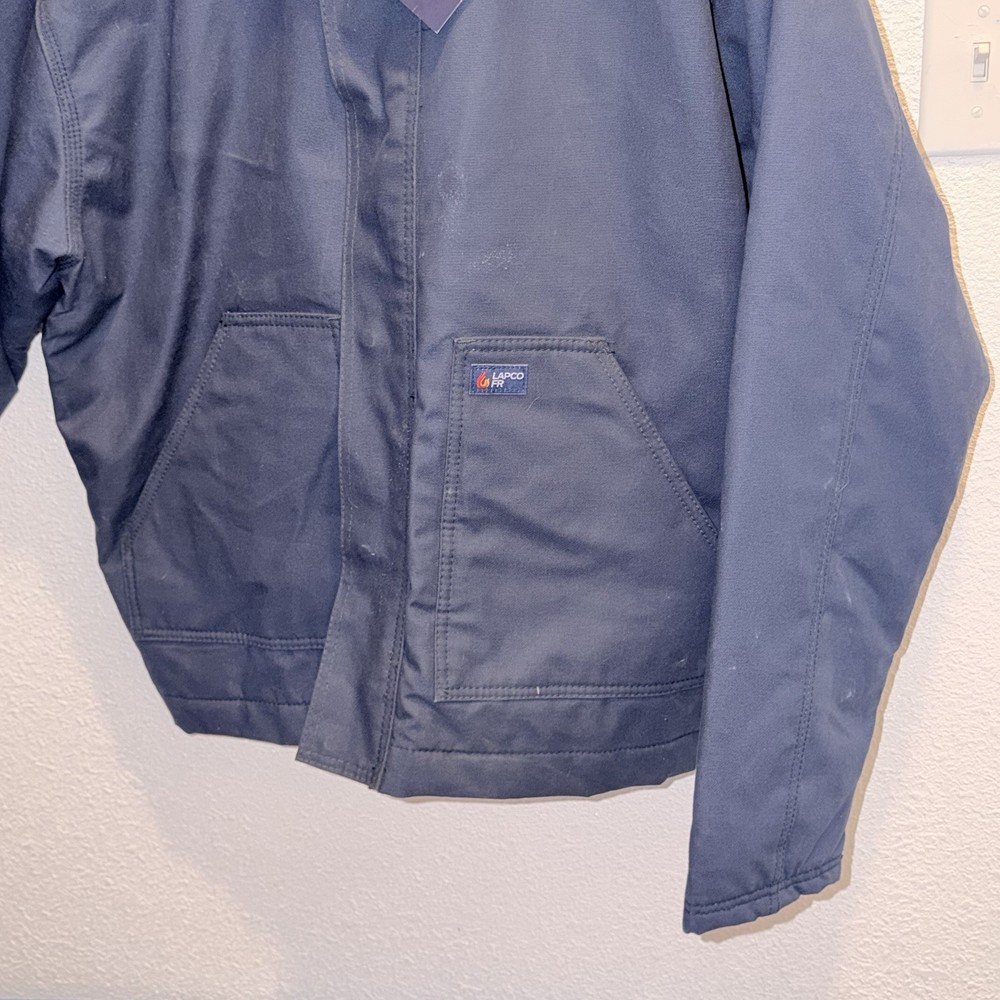 Lapco FR Flame Resistant Work Jacket Navy LAR-REG Construction Industry