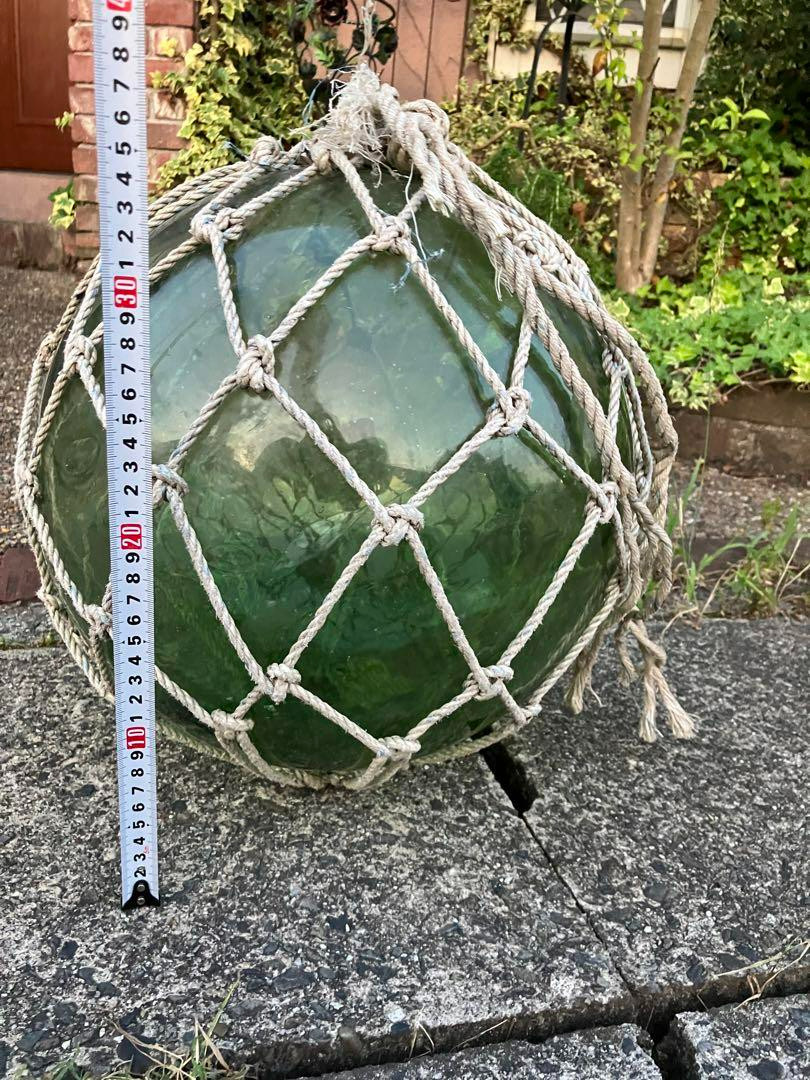 Vintage Japanese Big Glass Fishing Float 13.77"