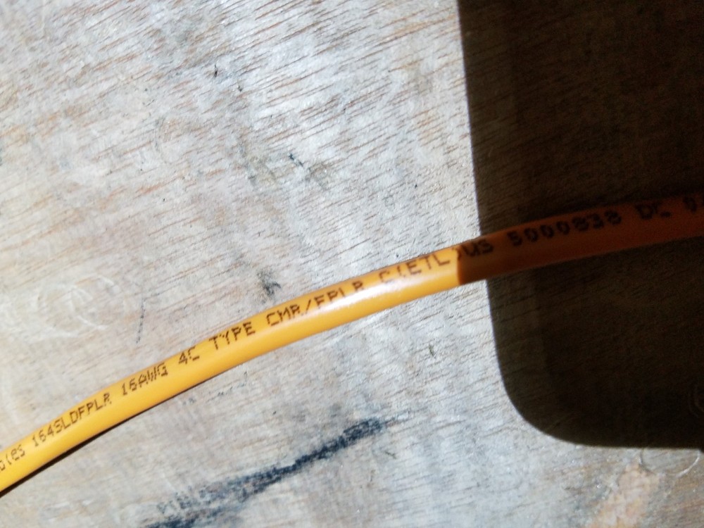 comCables BC-164SLDFPLROR 16/4C Solid Riser Fire Alarm/Security Cable Org /100ft