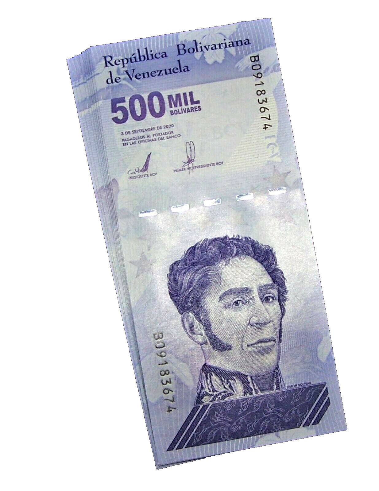 10 pcs x Venezuela 500000 (500,000) Bolivares banknotes- UNCIRCULATED Currency