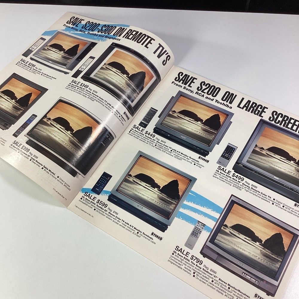 Electronics Catalog Miami Florida Burdines 1988 Mitsubishi Sony Casio Sharp JVC