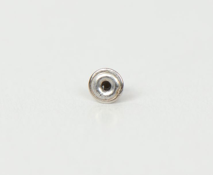 14K Solid White Gold Screw Back Earring Backing (small) by pc