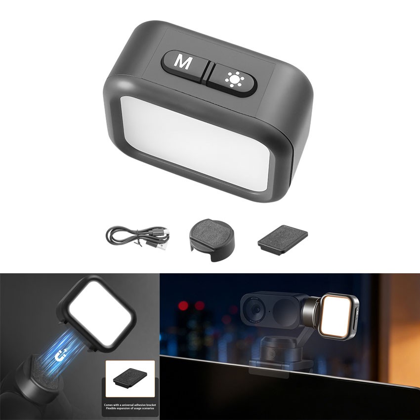 For Insta360 Link2/2C/2PRO Camera Fill Light 4-speed Brightness Adjustable Light