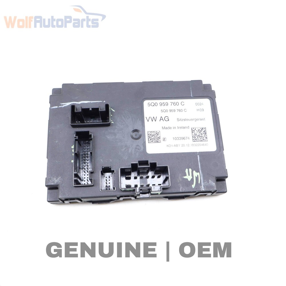 2018-2020 VW ATLAS - Front LEFT SEAT / Backrest Adjustment Control Module