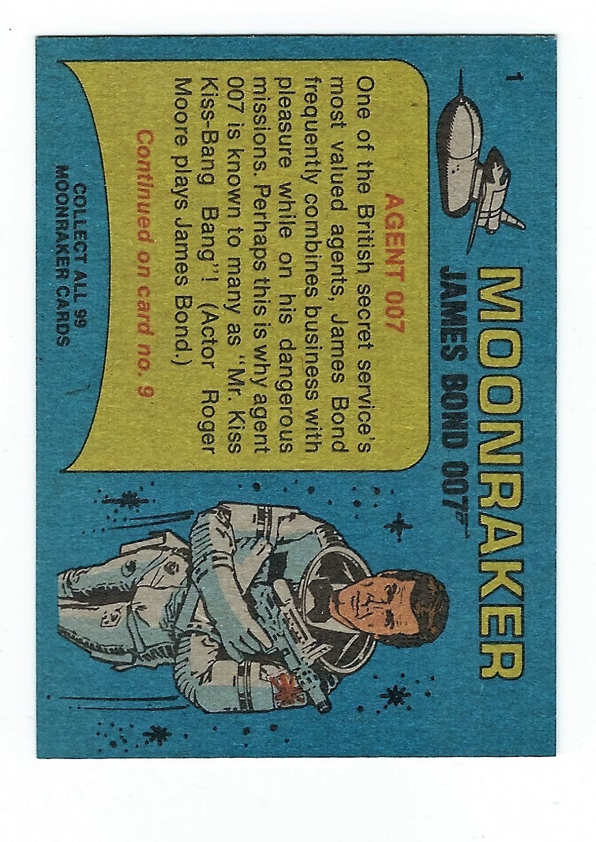 Topps 1979 Moonraker Cards and Stickers. Your Pick