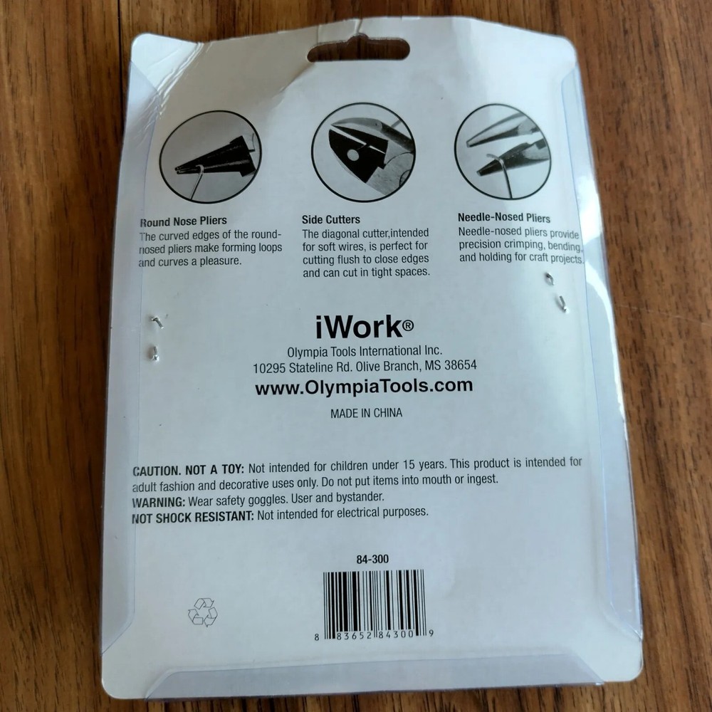 Olympia Tools iWork Value Pack 3 PC Pliers / Cutter Set NEW