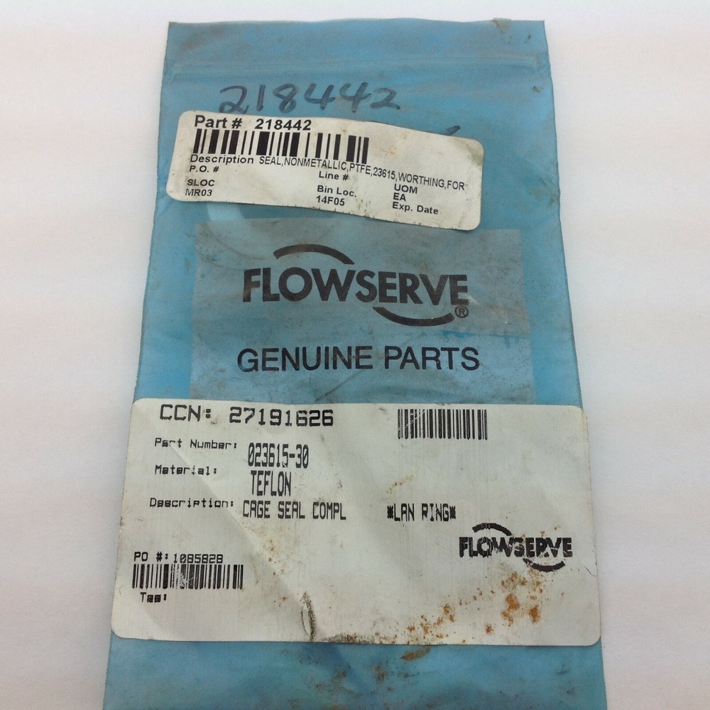FlowServe 023615-30 Teflon Cage Seal