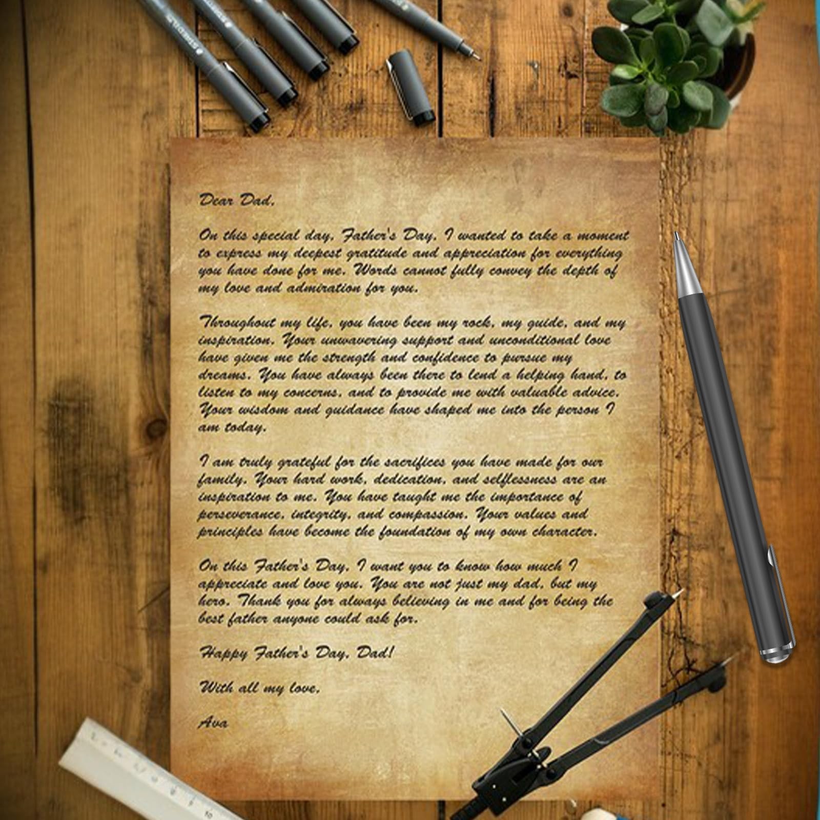 60 PCS Old Fashioned Faux Parchment Paper Aged Paper Antique Looking 8.5 x 11