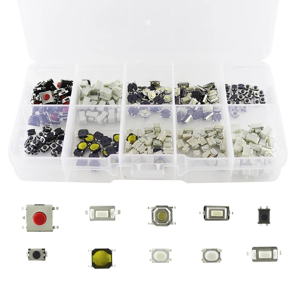 10 Specifications 100pcs Switch Keypad 6mm*6mm*3.1mm 10 Types