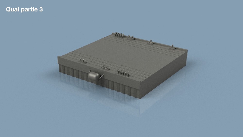 L'Arsenal Models 1/700 US DOCK WEAPONS PART 3 3D Printed Set