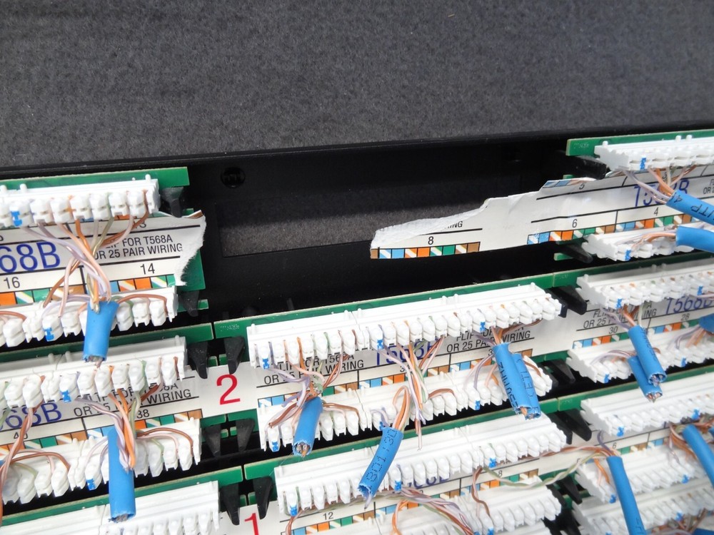 LOT Leviton Cat 6 Extreme 6+ 48-Port Patch Panel Rack Mount Network Cable Black