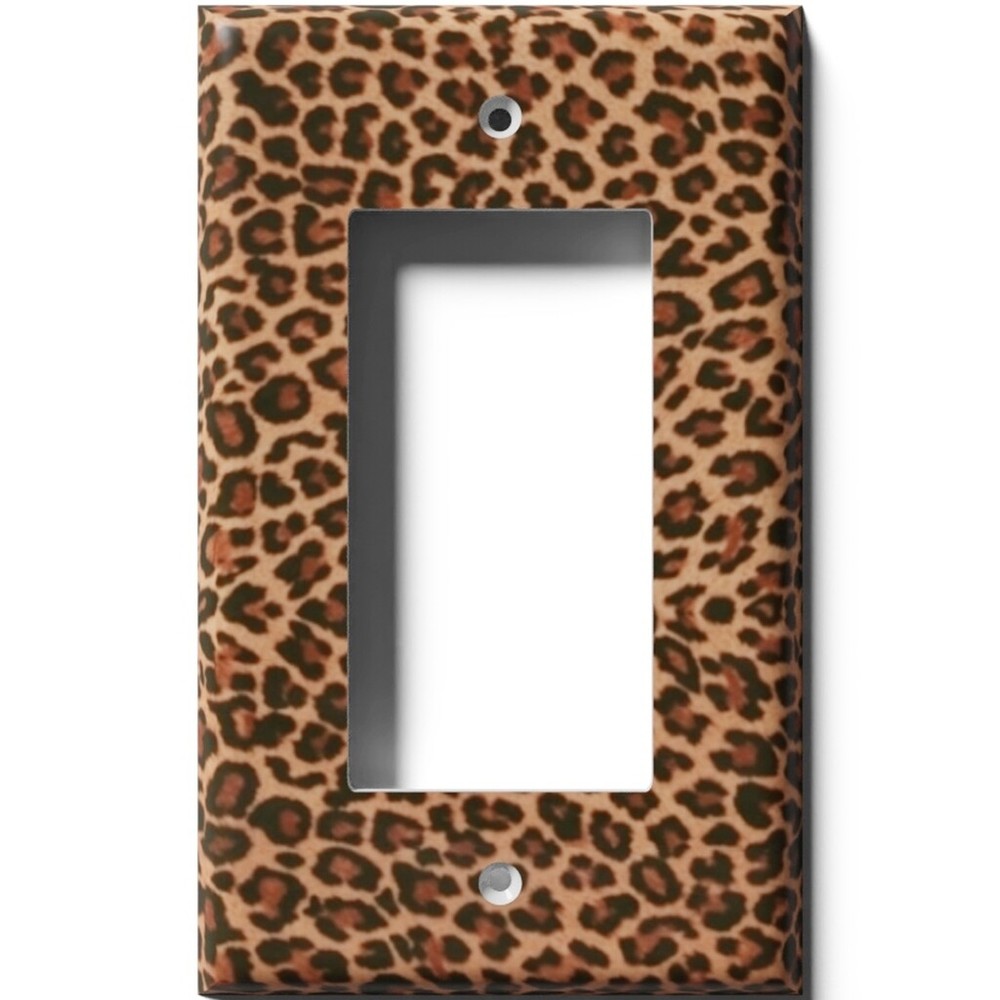 SnazzySwitch Leopard Print Decorative Light Switch Plate Cover