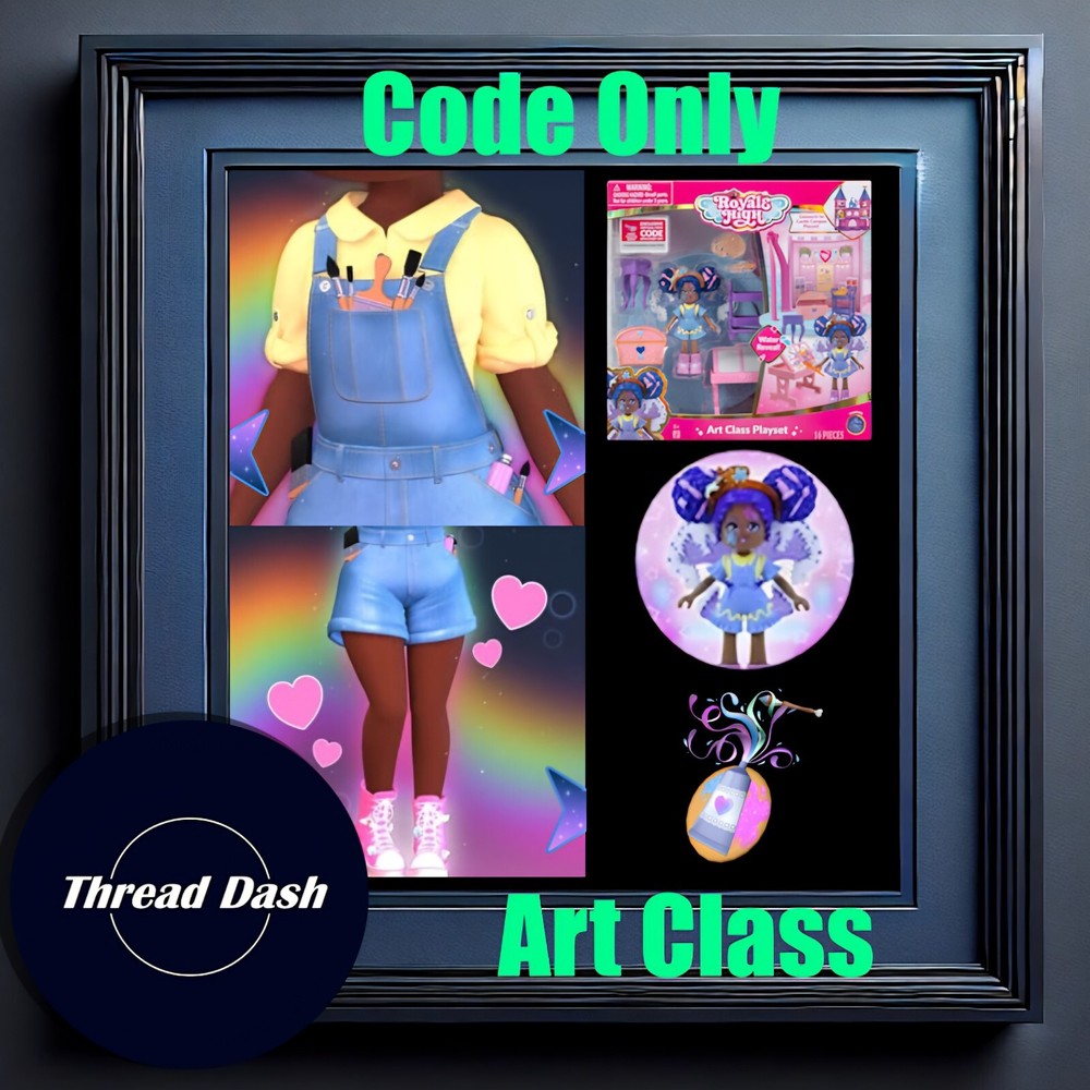Royale High Art Class Item Paint Pallete Beret - Code Only Sent In Ebay Message