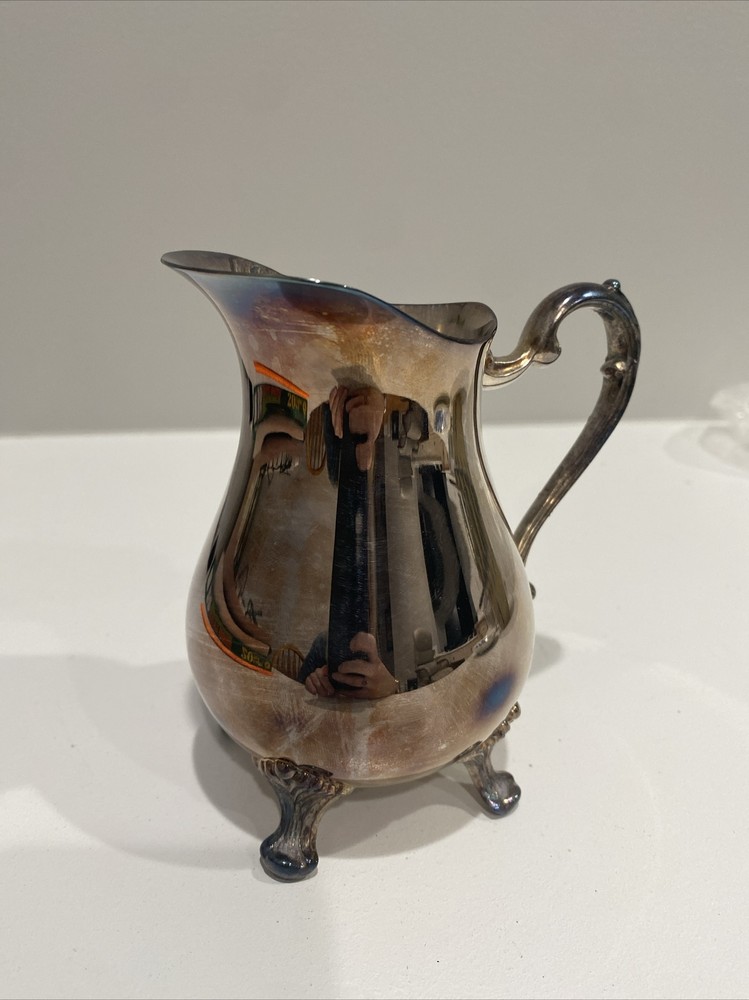Vintage Silver Pitcher 5.5” Tall
