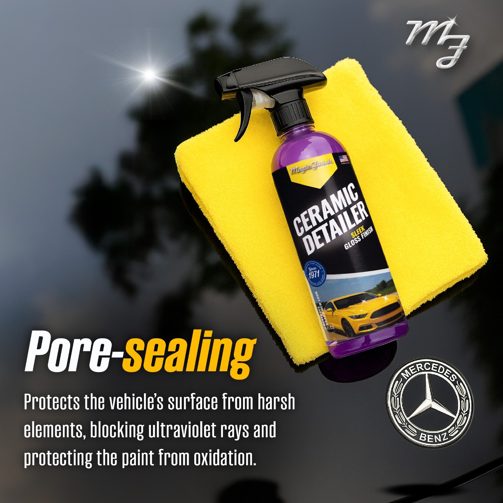 Ceramic Detailer (16 fl oz) – High-Gloss Ceramic Spray Coating for Sleek Finish