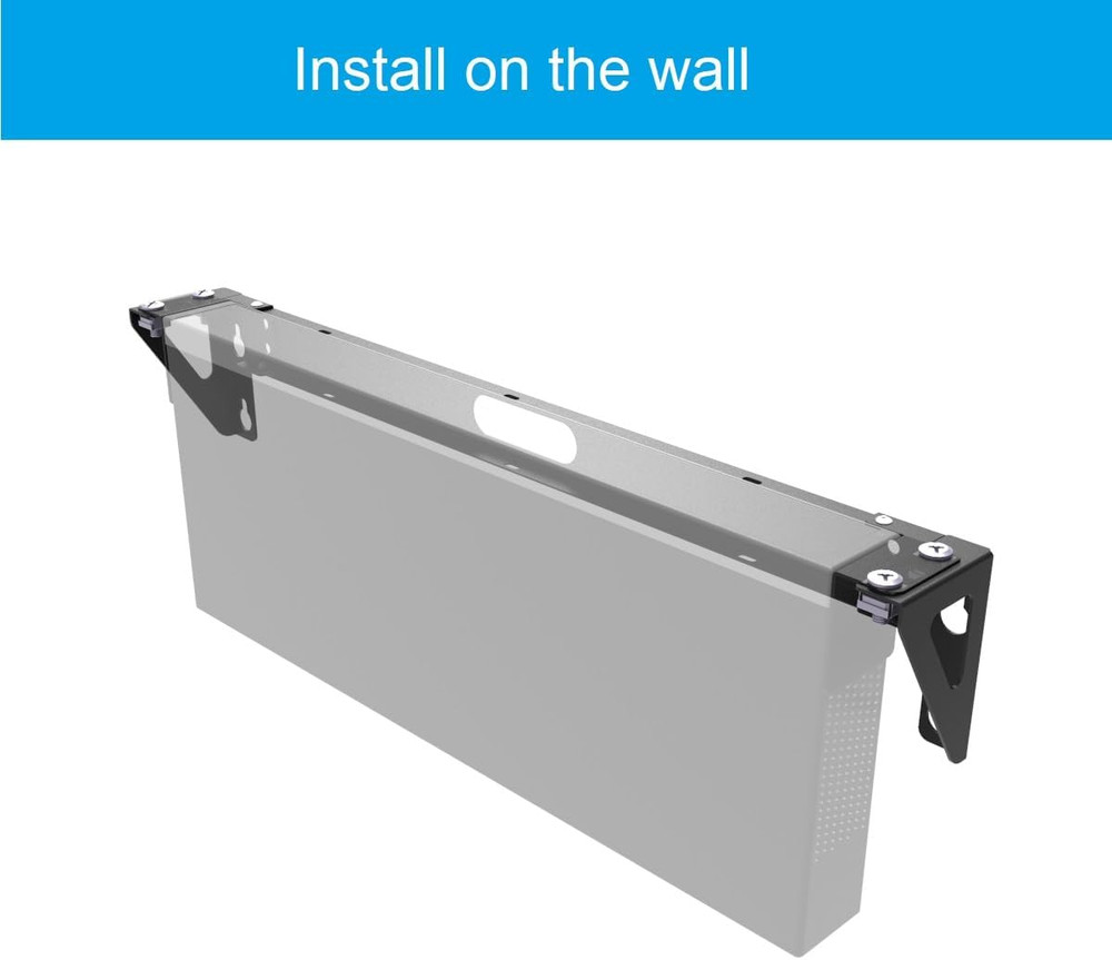 1U Vertical Wall Mount Rack - Steel Vertical Patch Panel Mounting Bracket for 19