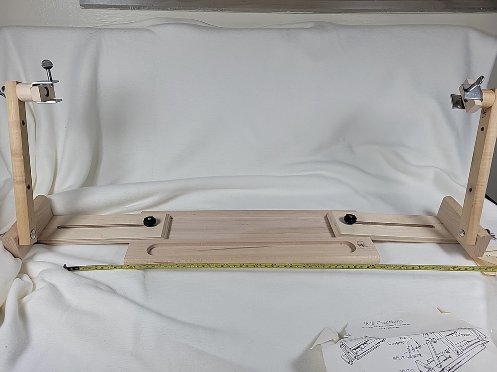 K's Creations Needlework LapFrame Lap Table Base 20" Scroll Frame Adjustable