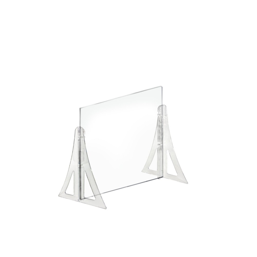 Azar Displays 20" x 20" Counter Acrylic Shield, 2-Pack