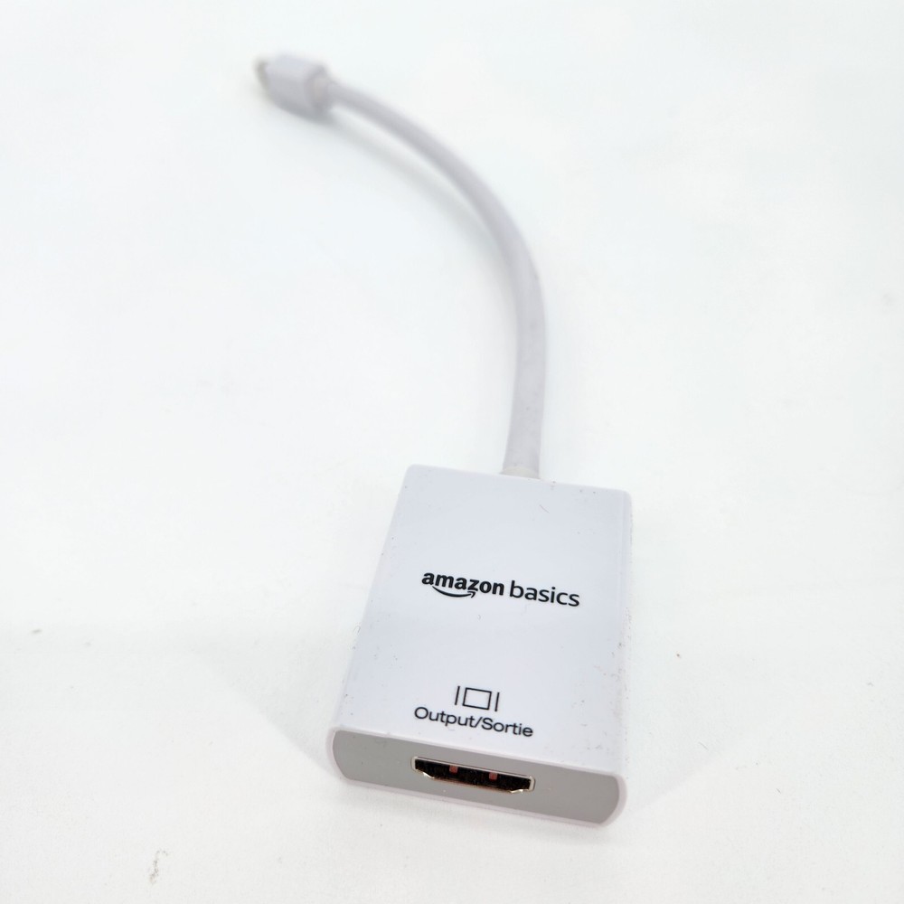 Amazon Basics Mini DisplayPort to HDMI Adapter, White