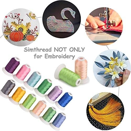 Embroidery machine thread assortment