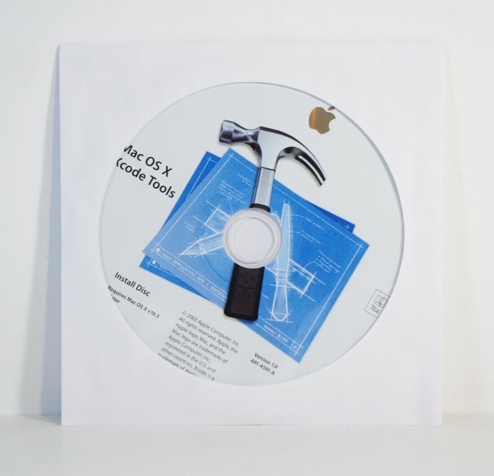 Mac OS X Xcode Tools Version 1.0 Install Disc Only (691-4591-A) - VG!