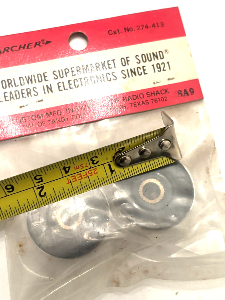 Archer Radio Shack 274-413 0-10 Numbered Communications Knob Knobs Pair Ham
