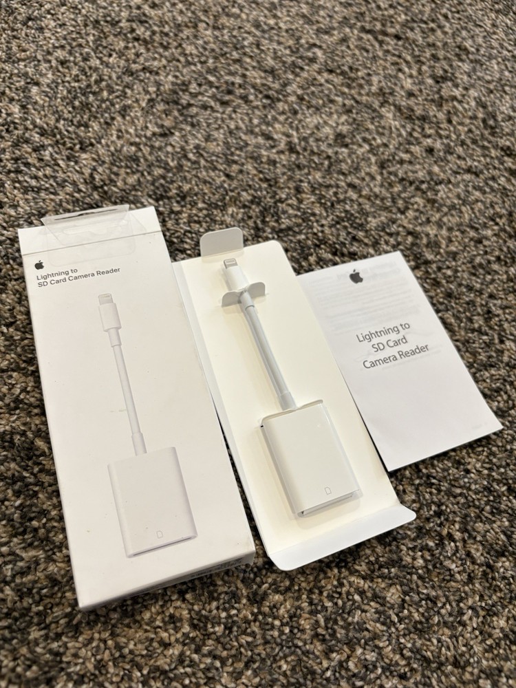 Apple Lightning To SD Card Camera Reader Items In Good Condition,Box Has Damage