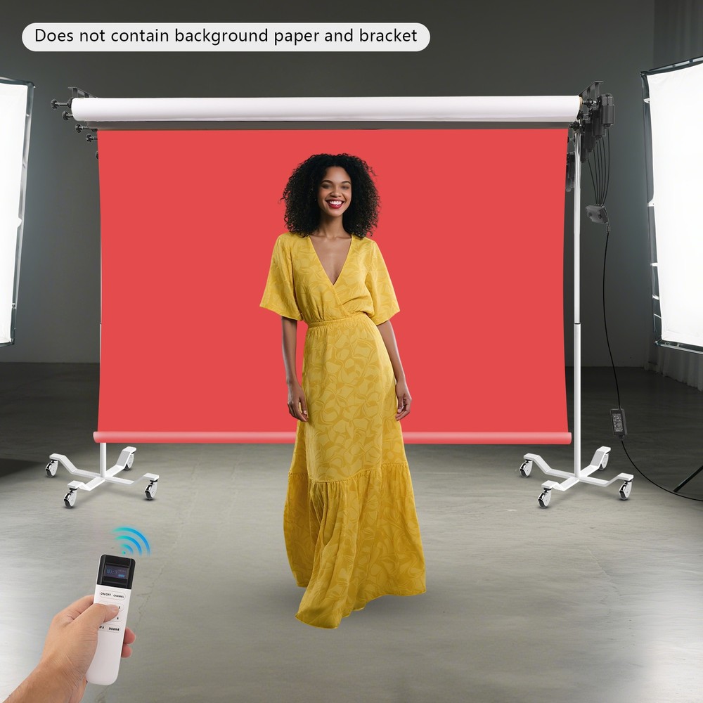 6 Rollers Photography Backdrop Roller & Remote Electric Background Mechanism
