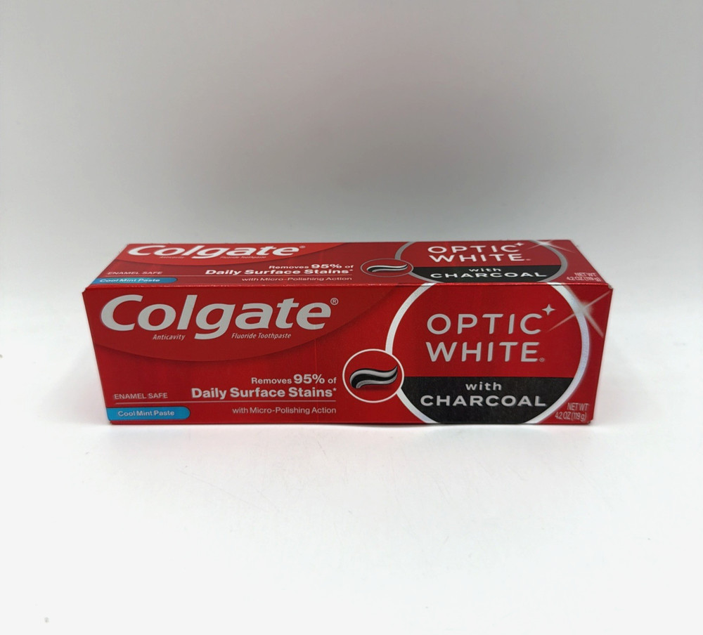 Colgate Toothpaste with Charcoal Cool Mint Paste 4.2 Ounce 4 Pack