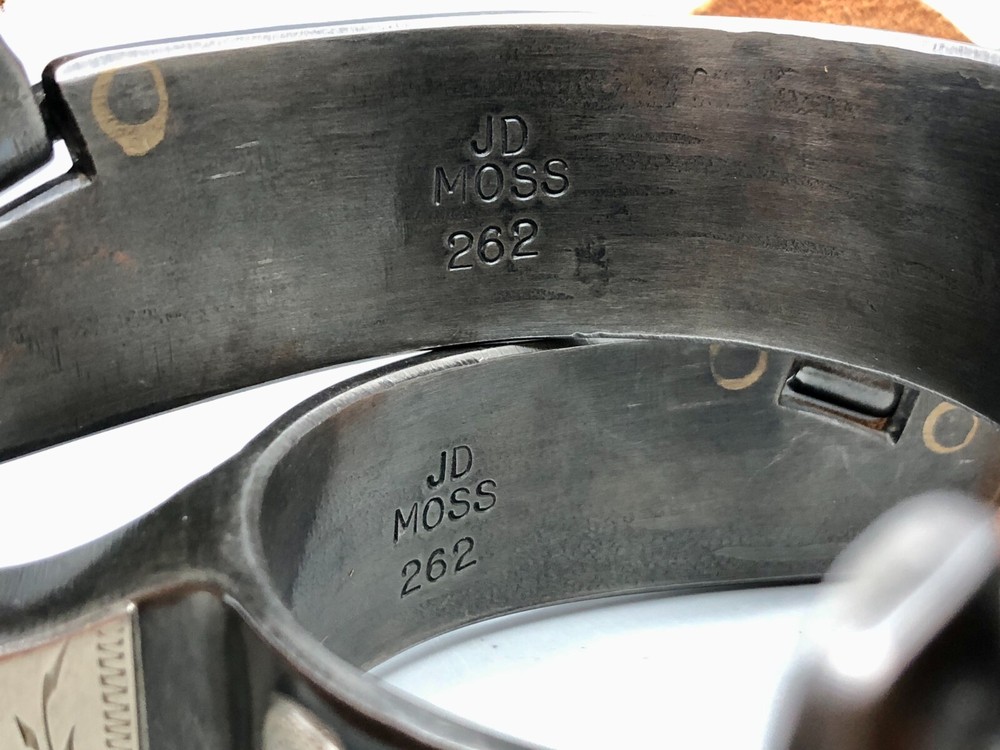 J.D. Moss Bull Theme Double Mounted Spurs