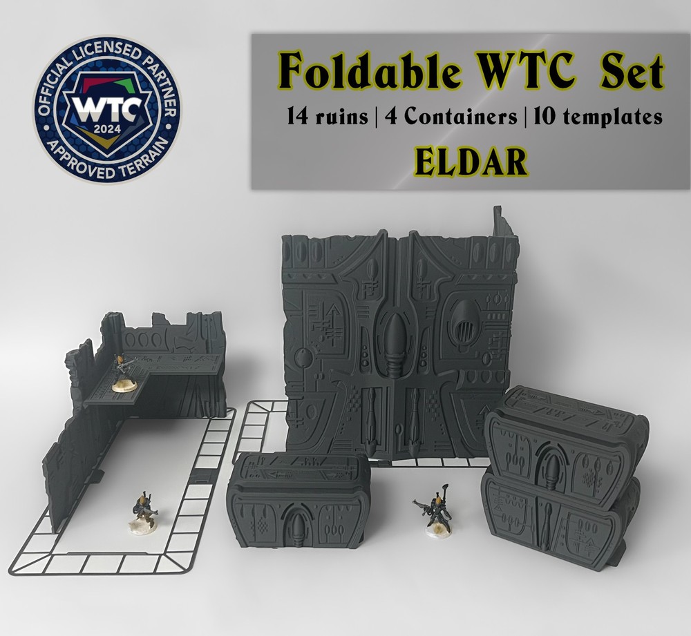 WTC 40K Foldable Terrain - Eldar |  WH40K Wargame Scenery