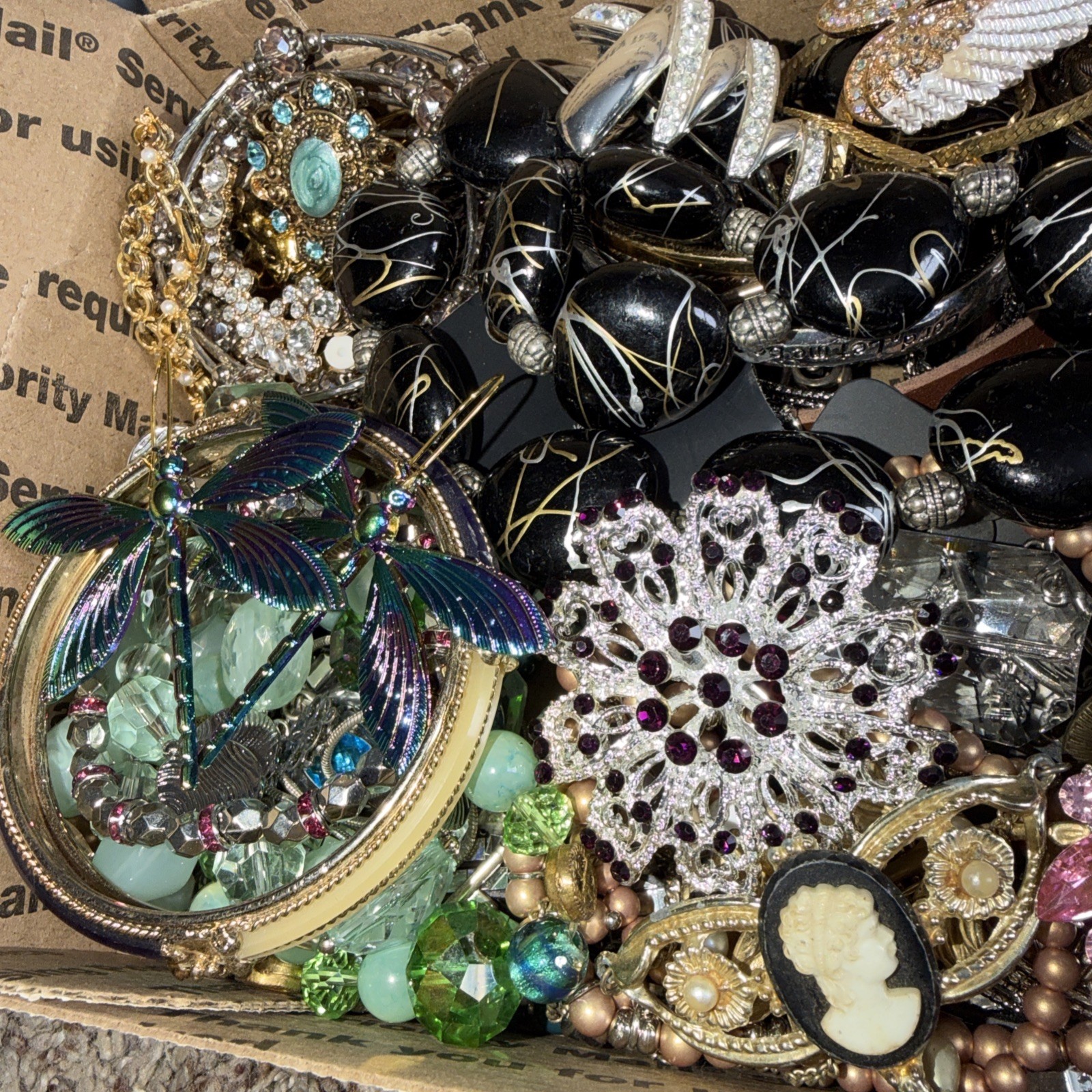 Vintage to Now Jewelry Lot, All Wearable Untested. No Junk. Box A2