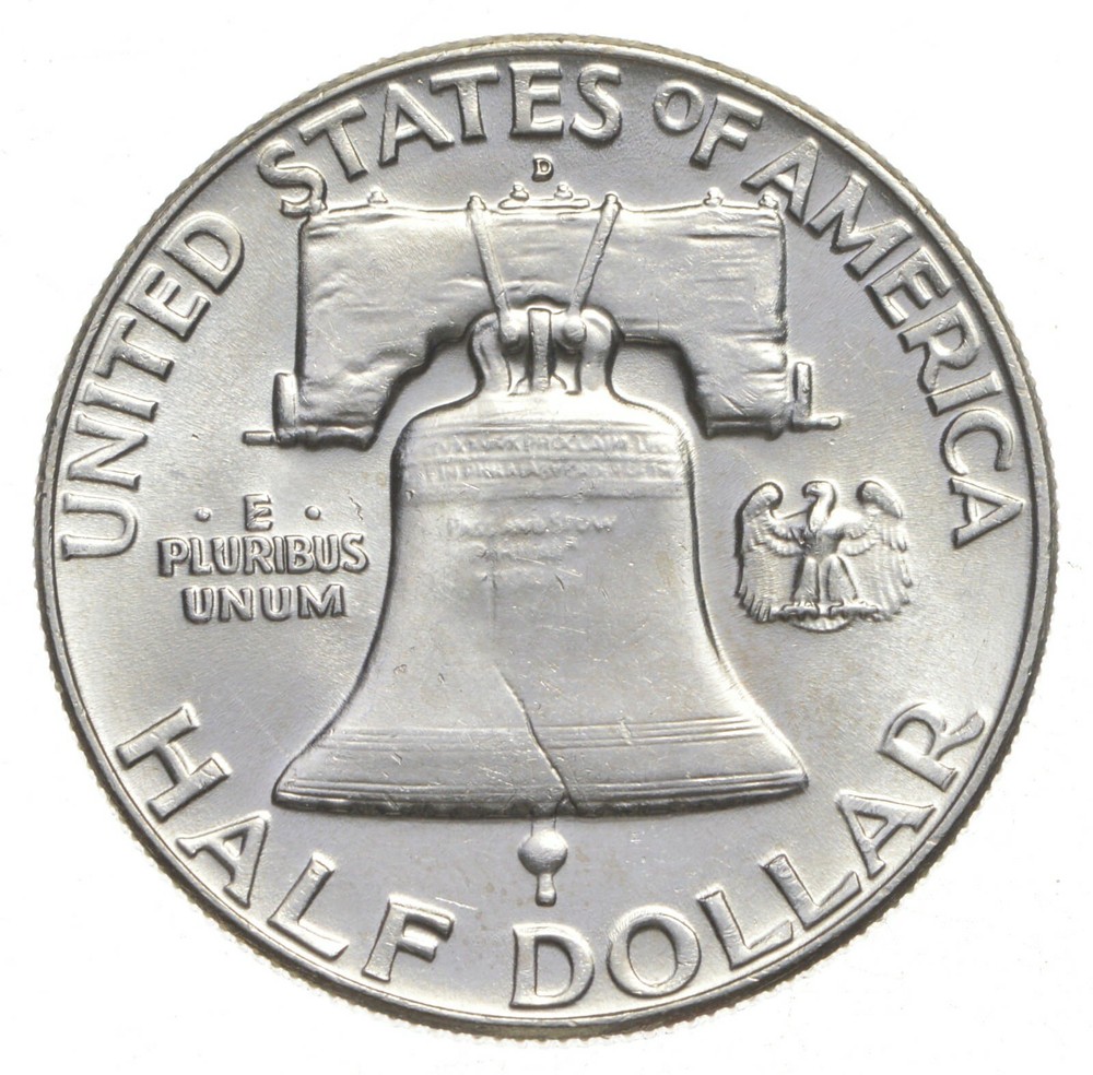 Choice Unc 1961 D Franklin Half Dollar Gem BU From Original Roll