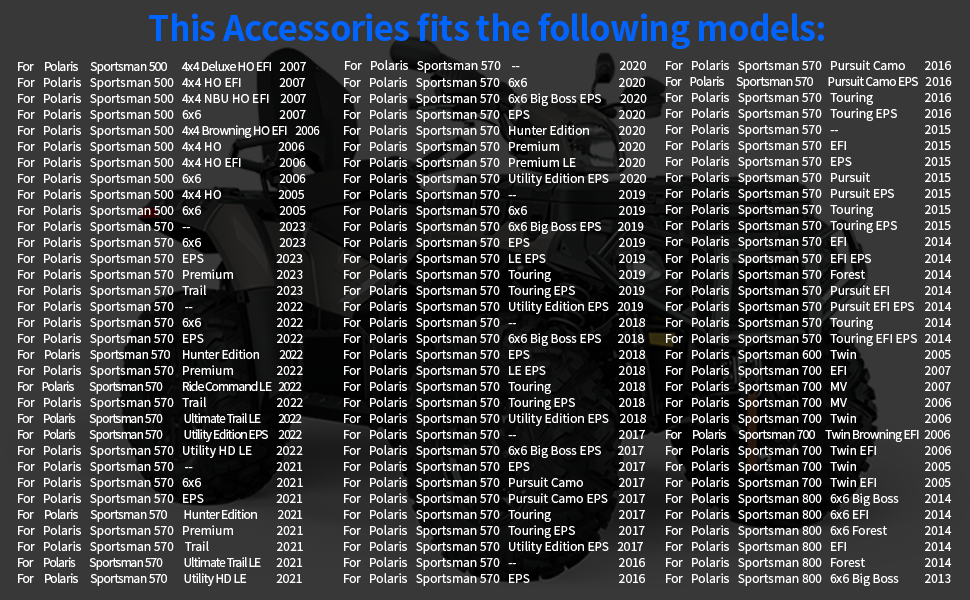 Front Shock Strut Absorber Kit for Polaris Sportsman 500 400 450 570 600 700 800